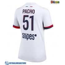 Fotballdrakt Dame Paris Saint-Germain Willian Pacho #51 Bortedrakt 2025-26 Kortermet